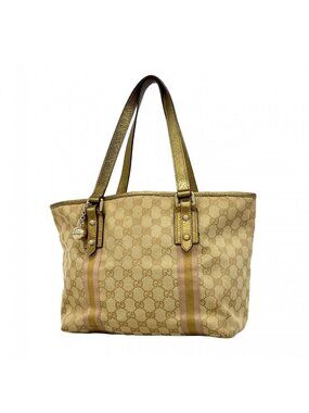 Gucci Tote GG Canvas Beige Gold